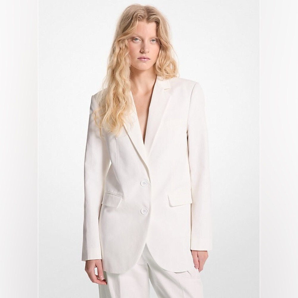Michael Kors Linen Blazer (White - 2) NWT